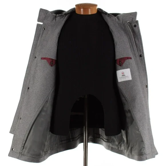 Cardinal of Canada NWT Wool Blend Duffle Coat Size M (40) US McBride In Gray
